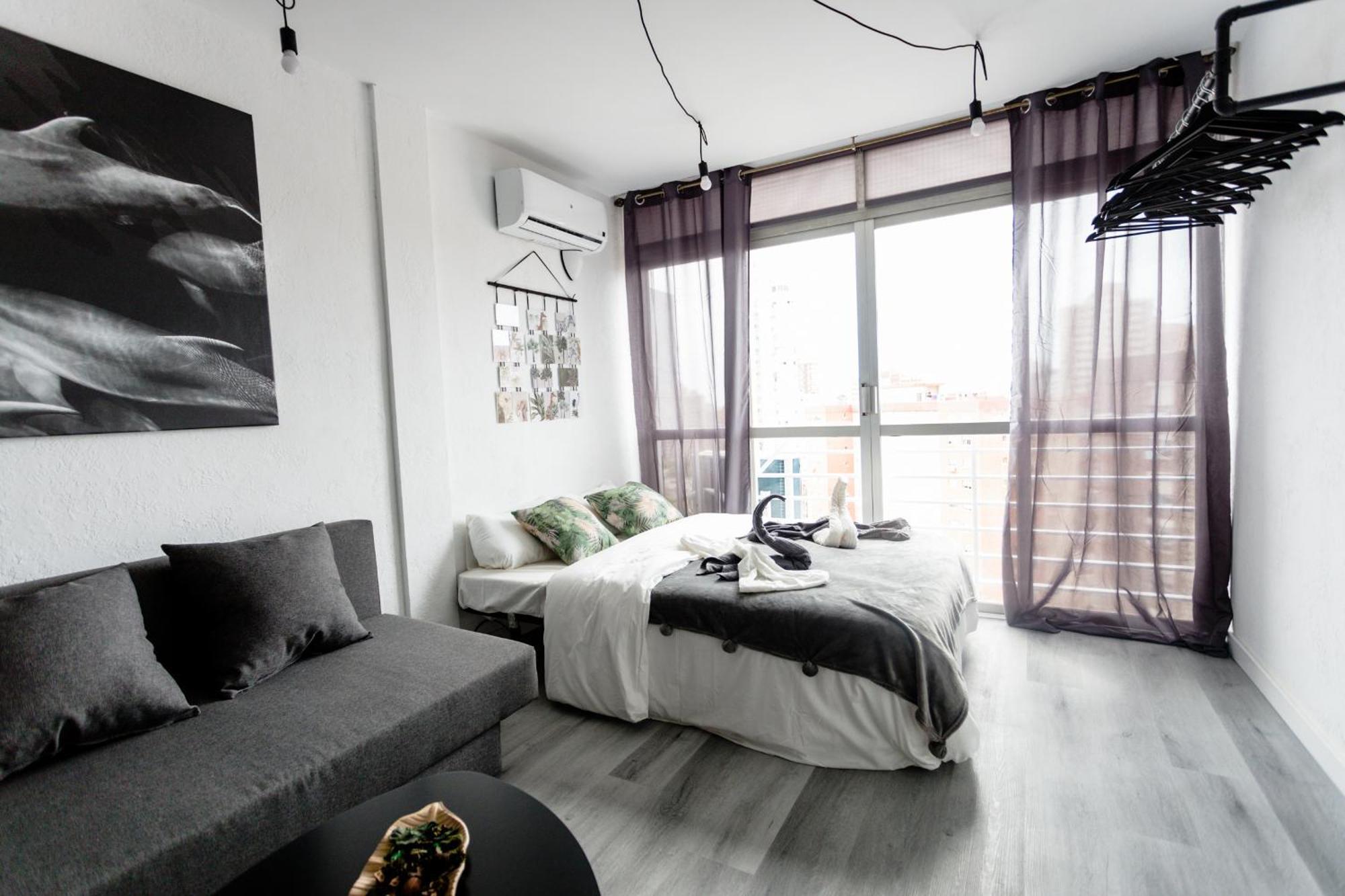 Great Panoramic View Studio Apartment ベニドルム エクステリア 写真